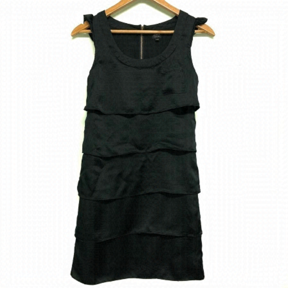 ARITZIA talula 100% silk layered ruffles dress blk